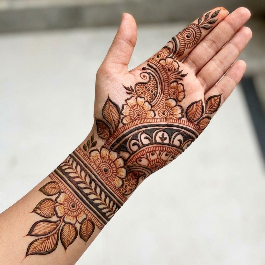 Fusion Mehndi Design